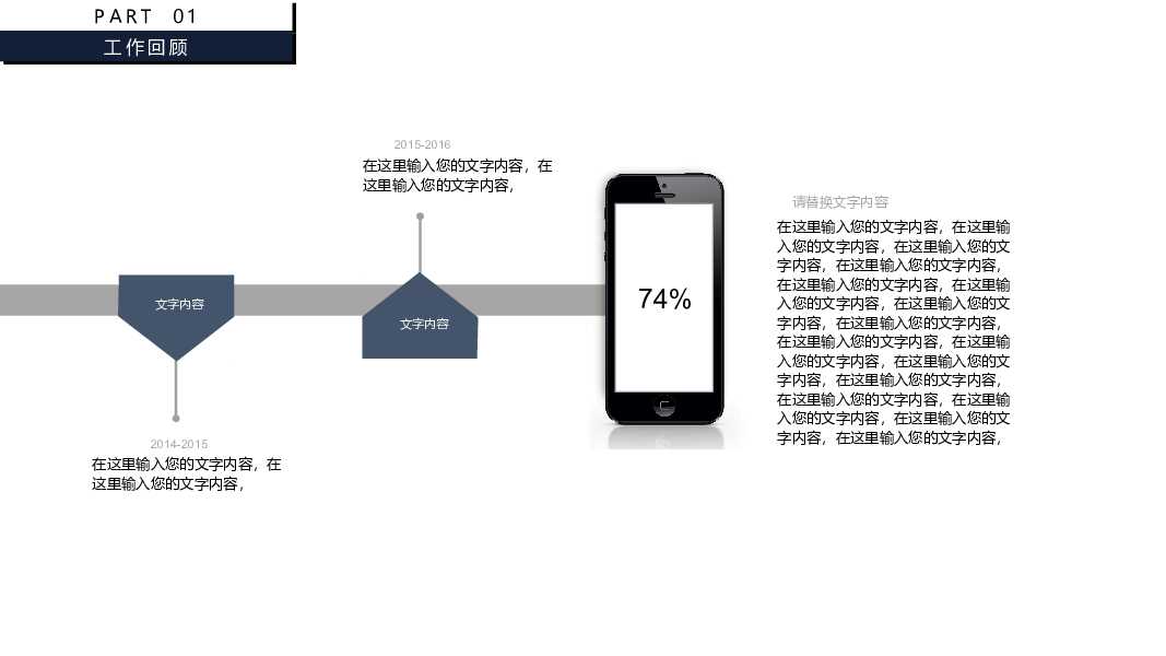 大气极简工作述职报告PPT模板